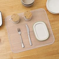 Vista 5 de MicoYang Alfombrilla de Silicona para Secar Platos de Múltiples Usos, Fácil de Limpiar, Ecológica, Alfombrilla de Silicona Resistente al Calor