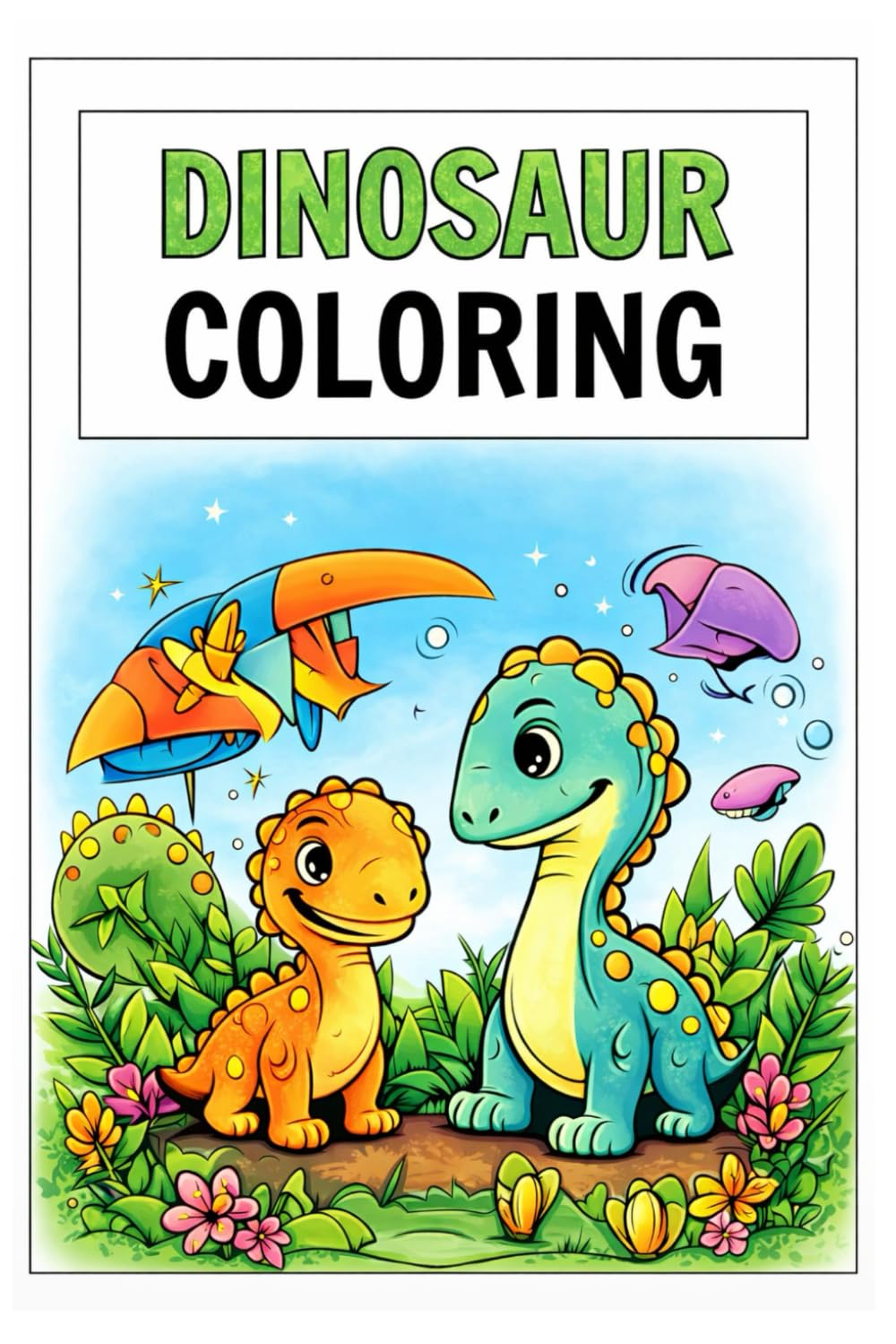 Dinosaur Coloring: A Coloring Adventure Full of Fun