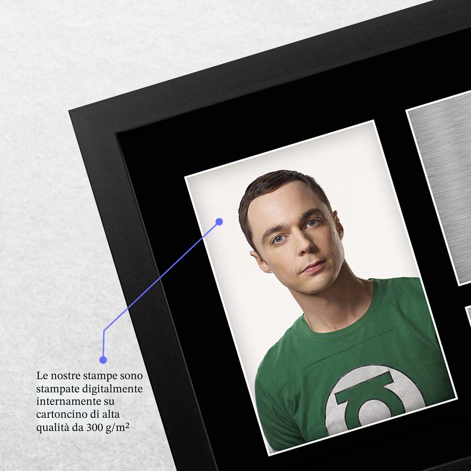 HWC Trading FR A4 Jim Parsons Big Bang Theory Sheldon Cooper - A4 Framed Regali Stampati Autografo Firmato Immagine Per Gli Appassionati Di Show Televisivo