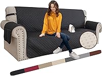 Vista 32 de XINEAGE Funda para Sillón Reclinable Resistente al Agua, Fundas Antideslizantes para Silla Reclinable para Silla Reclinable con Bolsillos, Fundas