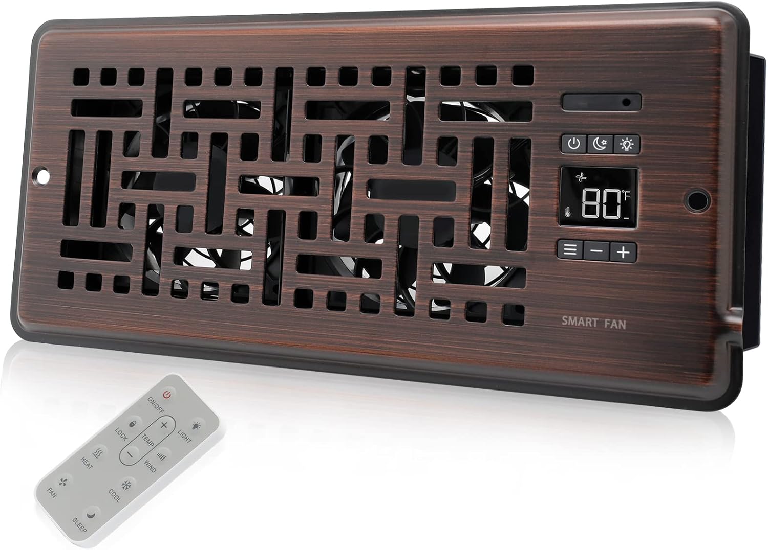 Howeall 4" x 10" Super Quiet Register Booster Fan Intelligent