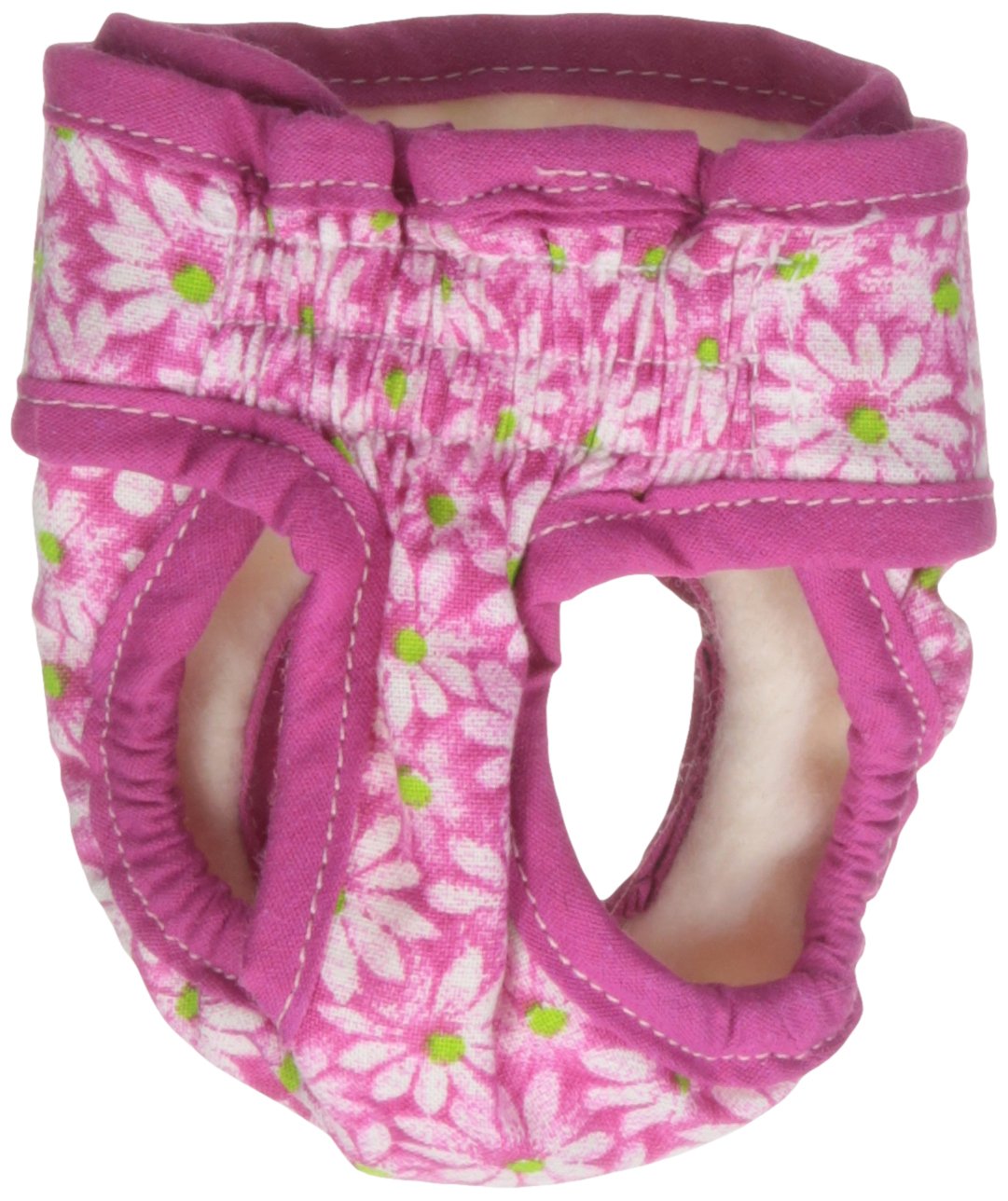 Pañal Lavable para Perros, se Adapta a Perros de Juguete, Flores Rosas