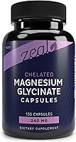 Vista 10 de Malato de magnesio quelatado prémium de Zeal (400 mg 135 cápsulas)