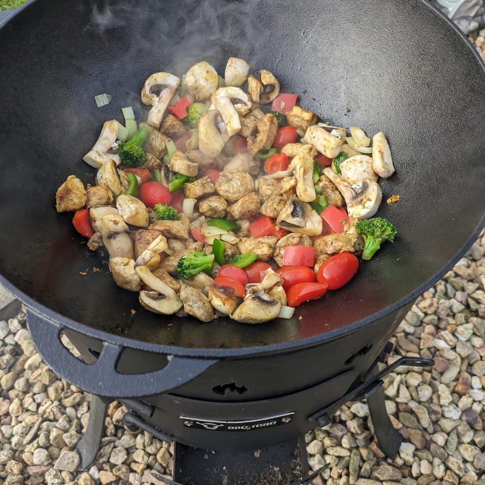 BBQ-Toro Kazan de 12,1 L con Tapa + Kazan Estufa Ø 35 cm | Olla de Hierro Fundido para Estofados | Estufa de Camping Utschag | Cocina Exterior, Horno de Gulash | Horno de Fuego, Caldera, Chimenea