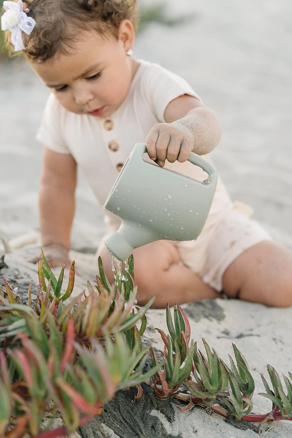 Marlowe & Co Silicone Gardening Set, Garden Tools and Beach Toys for Children (Dried Thyme)