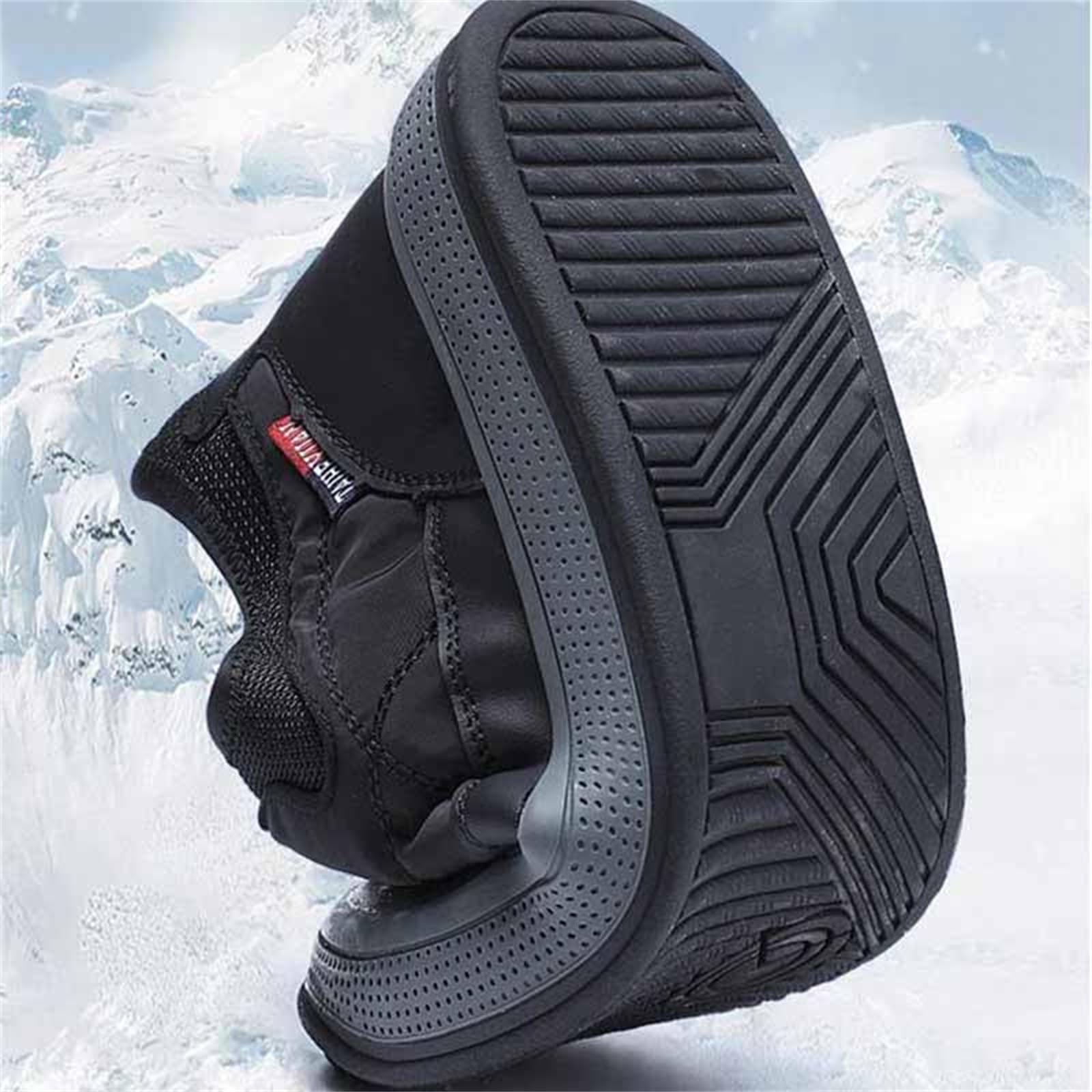 Wasserdichte Schneestiefel für Herren, ultraleicht, wasserdicht, Winterschuhe für bequeme Spaziergänge bei kaltem Wetter, warmer Schlupfschuh