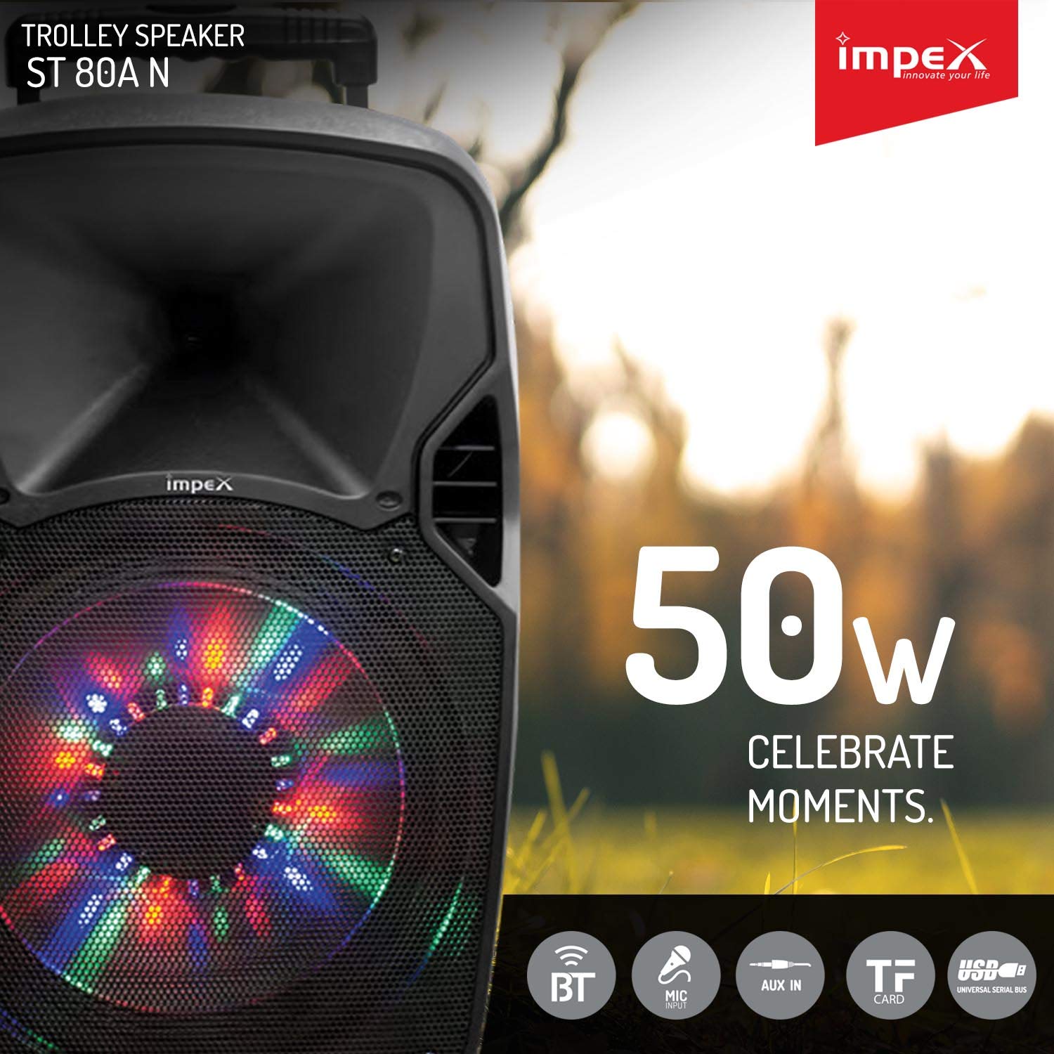 impex portable trolley speakers