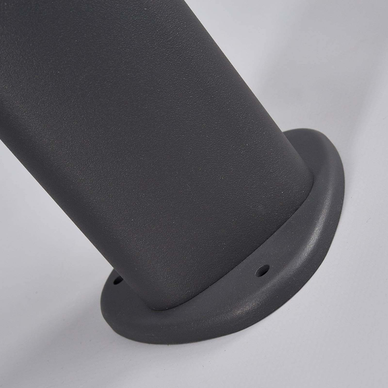 Lucande LED Borne Eclairage Exterieur Milou (Moderne) en Noir Aluminium (1 lampe,à), Lumineuse Luminaire Lampe Jardin Led