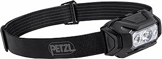 PETZL - Lampe frontale ARIA 2 RGB - 450 lumens, Noir, Livrée avec trois piles AAA/LR03