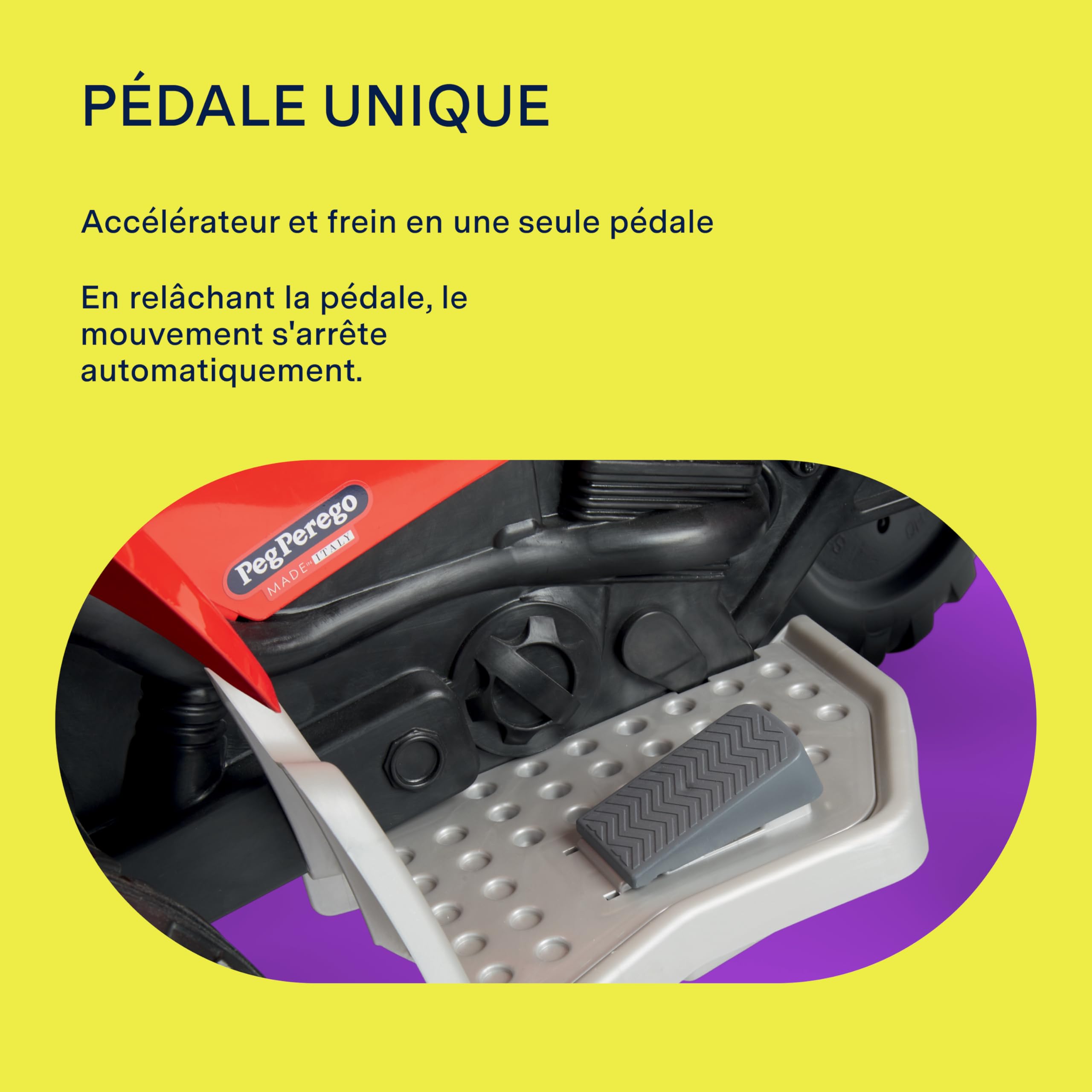 PEG Polaris Outlaw 330W Quad Électrique pour Enfants dès 3 Ans, Véhicule Électrique avec Batterie Rechargeable 12V, Tableau de Bord Multifonction, Musique, Lumières et Sons