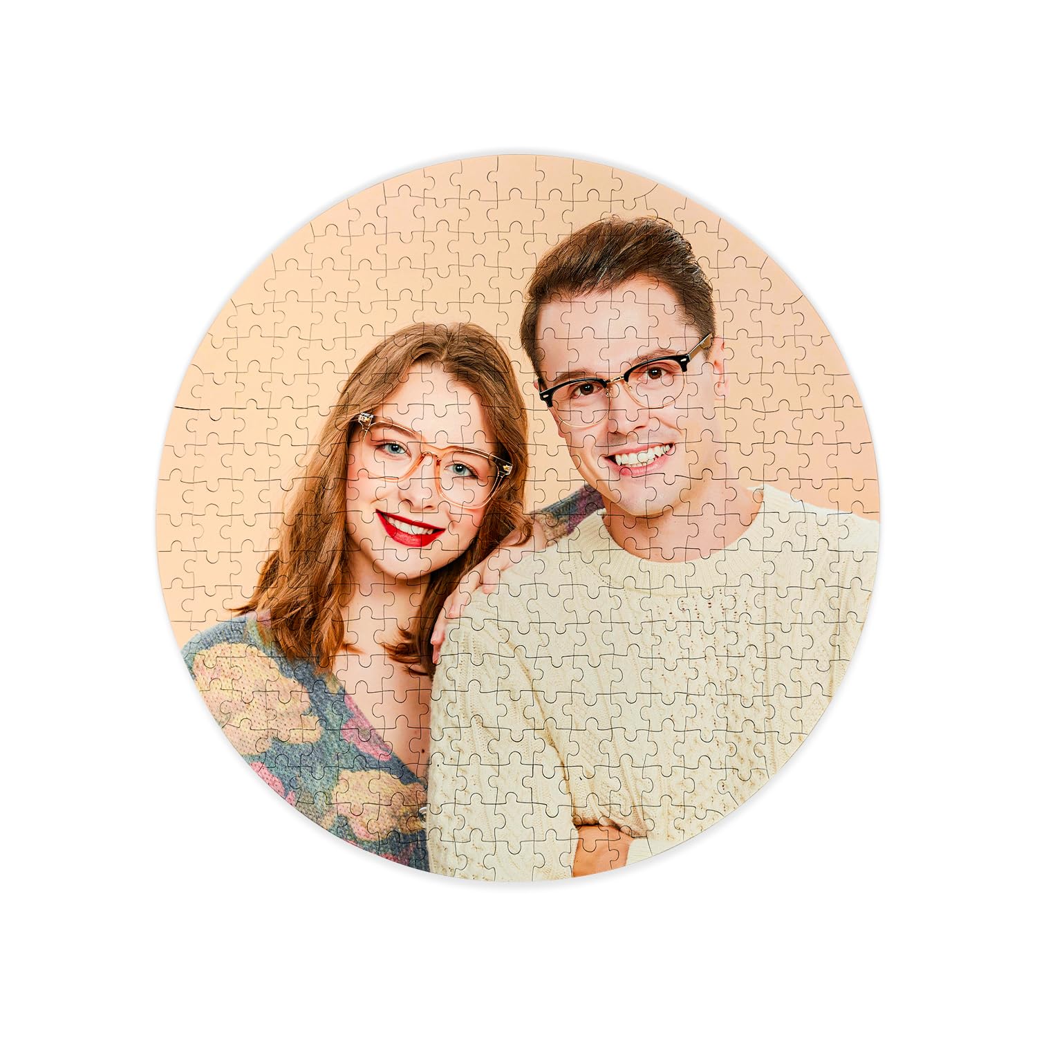 Custom Jigsaw Puzzle 312 Pieces(41x41cm), Personalised Wooden Puzzles with Your Own Photos, Gifts for Dog, Cat, Kids, Family, Wedding, Graduation