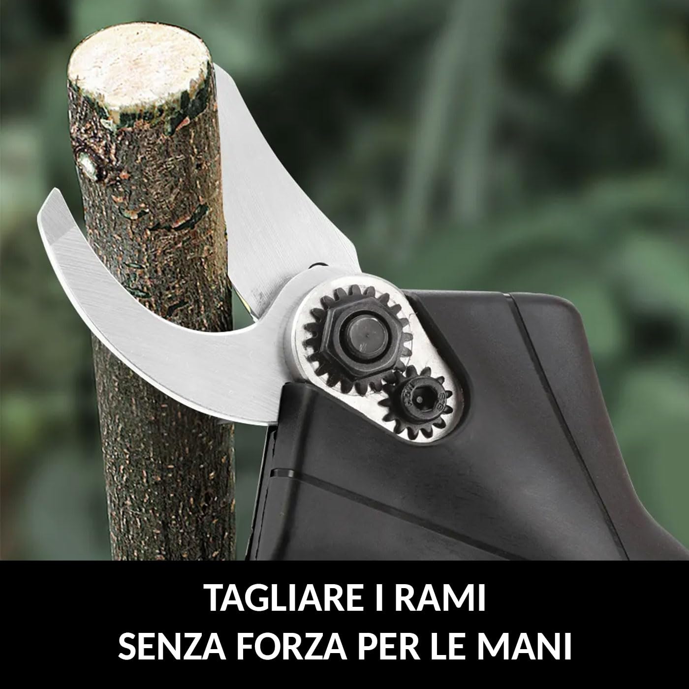 Forbici Potatura Elettriche a Batteria 48V Professionali – Taglio 25mm, 2 Batterie Litio, Cesoie Elettriche per Ulivo, Vigna, Alberi da Frutto e Giardinaggio