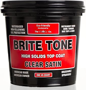 CrystaLac Brite Tone High Solids Polyurethane Instrument Finish 32 oz Quart Clear Satin