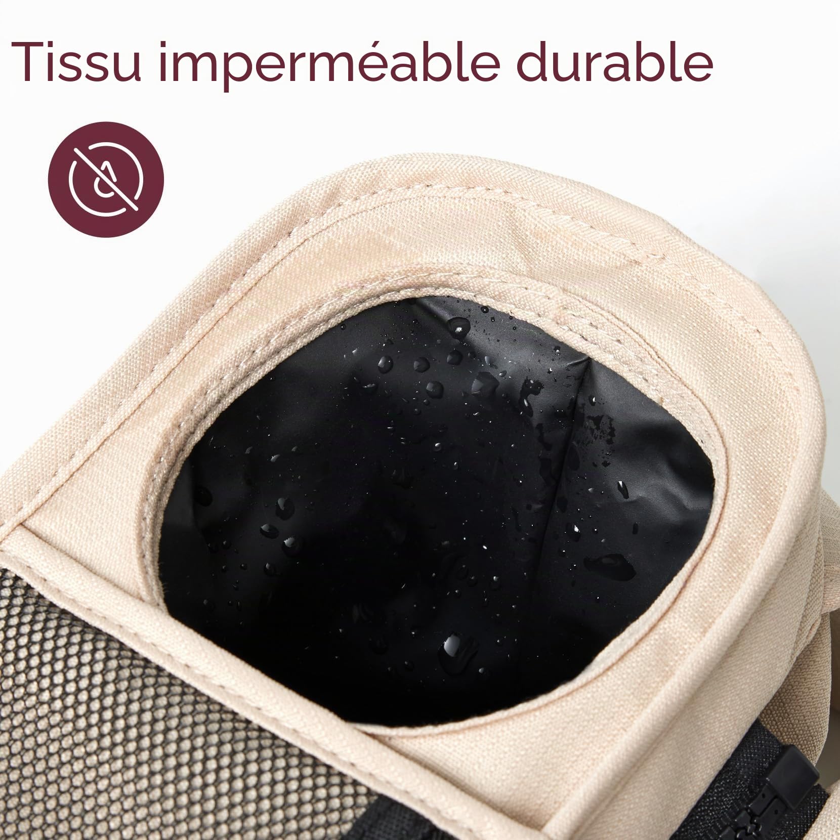 Organisateur de poussette universel avec porte-gobelet isolé, Momcozy Sac pour poussette Accessoires pour bébé avec poche zippée, bandoulière et espace de rangement pour couches&téléphones portables