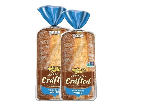Nature's Own Pan blanco en rodajas perfectamente hecho  Suave y delicioso, 2 panes sin OMG  Sin conservantes artificiales sabores de colores  Sin