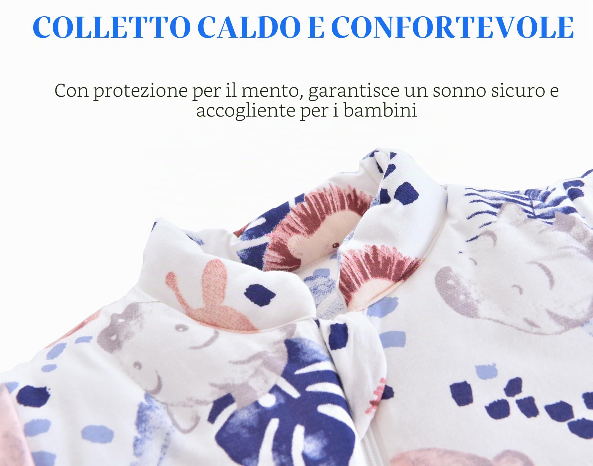 Chilsuessy Sacco nanna invernale 3,5 Tog, per bambini, caldo, per ragazzi e ragazze, neonati, giungla leone, 3,5 tog, M (75-90 cm)