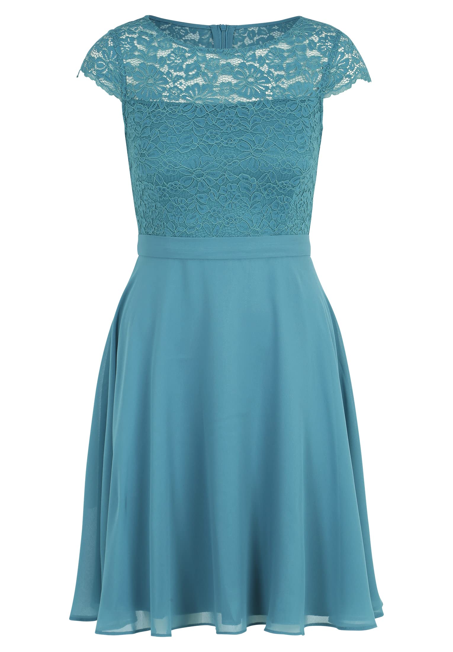Vera Mont Damenkleid, Rauchiges Blaugrün, 40