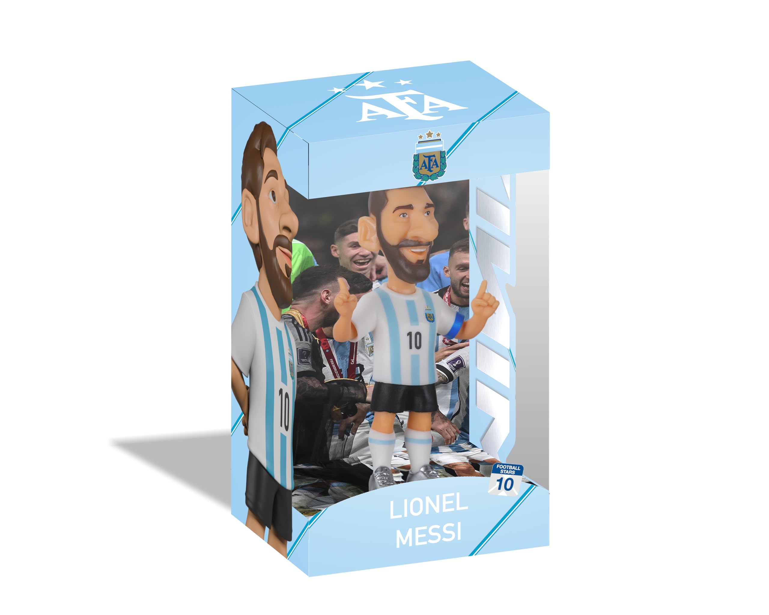 MINIX - Football Stars mini format - Mistrzostwa Świata - Argentyna - Messi - Figurka kolekcjonerska 7 cm