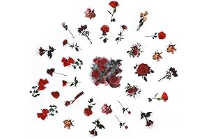 160 PCS(4 Pack) Vintage Rose Floral Stickers: Aesthetic Elegance for Your Creative Endeavors