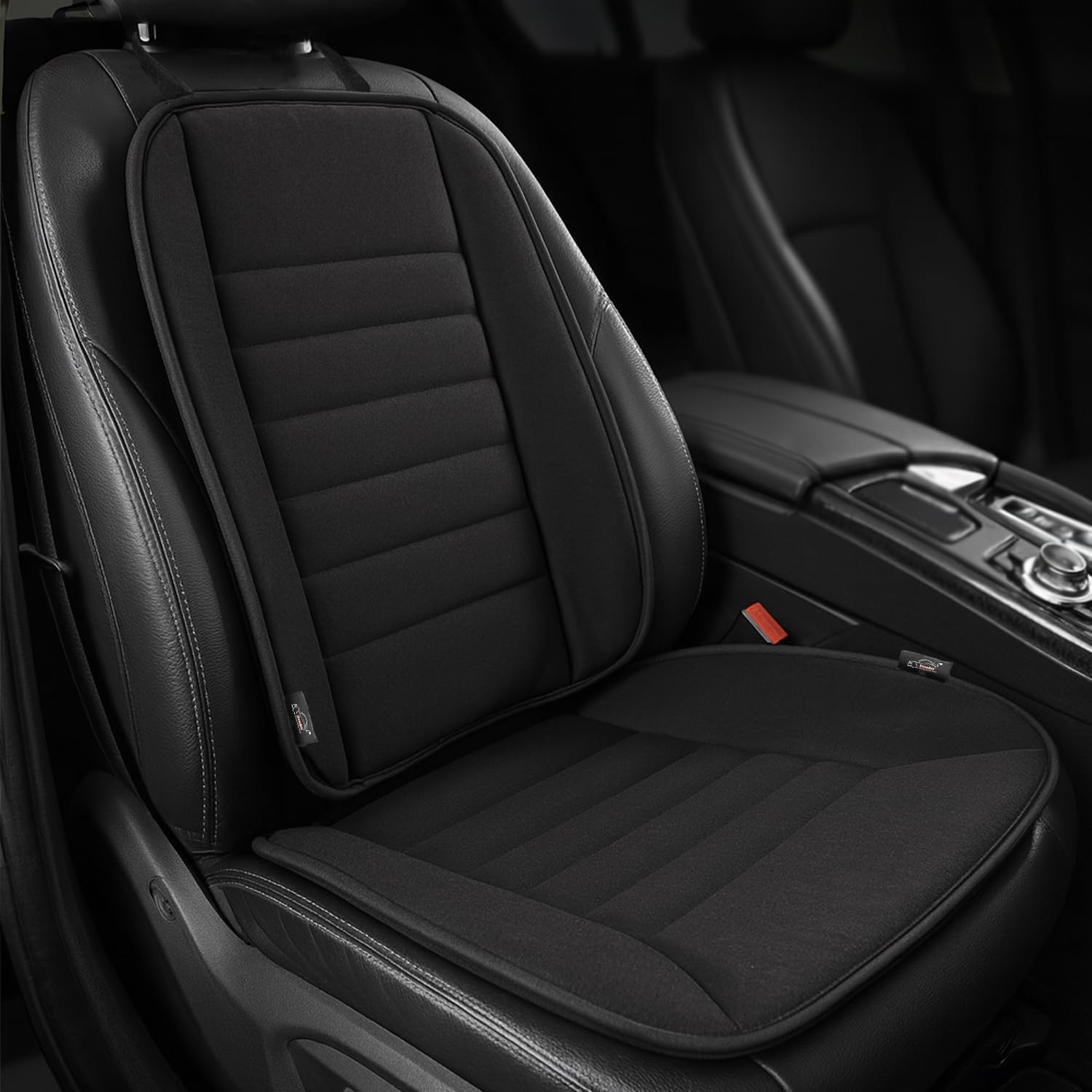 Xtremeauto Cuscino per seggiolino auto con cuscino di supporto per la schiena, set da 2 pezzi in memory foam per alleviare il dolore e la postura, cuscino ergonomico confortevole per auto, furgoni