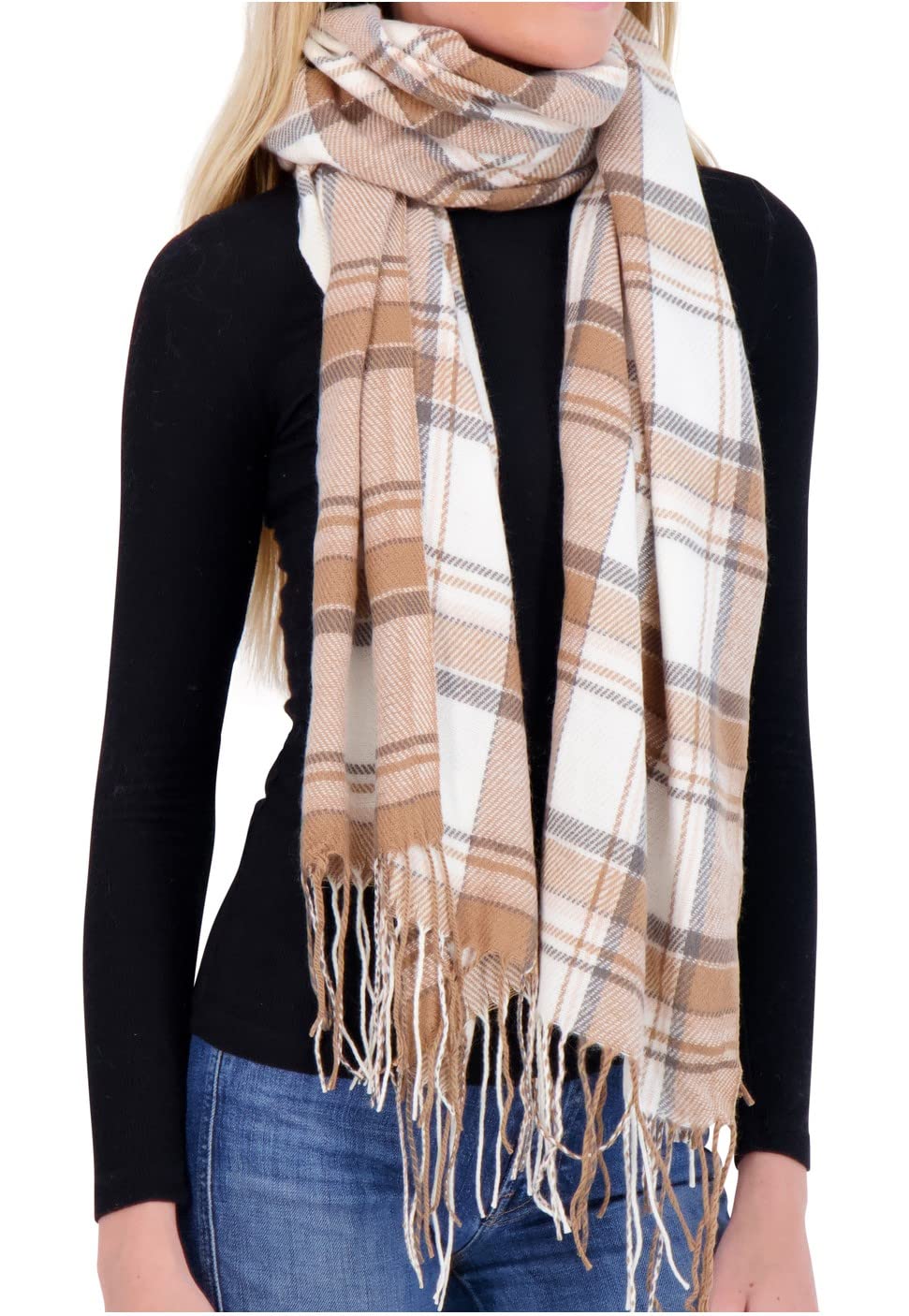 Market & Layne Cashmere Feel Winter Scarf - Warm Long Oversized Ladies Scarf for Cold Weather