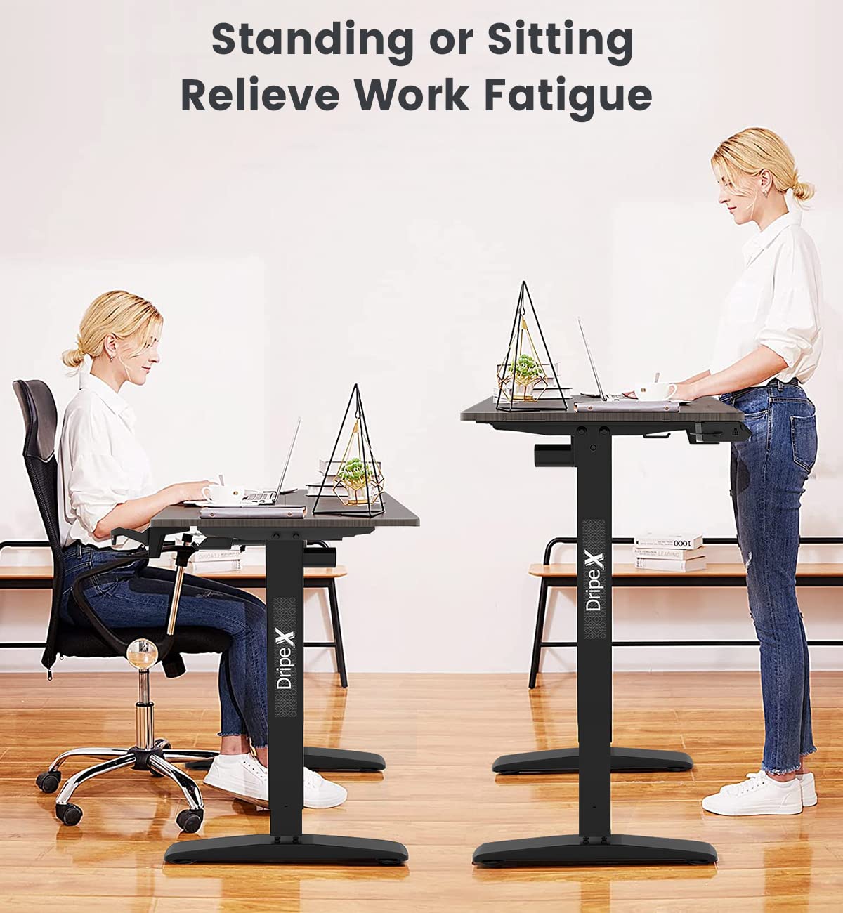 Standing Desk Adjustable Height Table, 55x24 Inches Electric Sit Stand