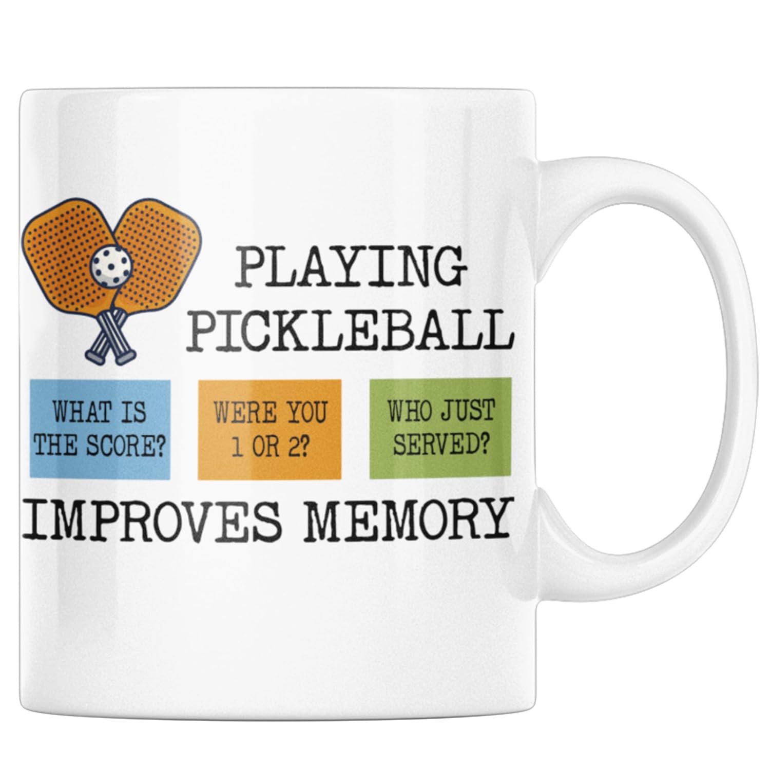 HHVintage Personalized Pickleball Improves Memory Mug