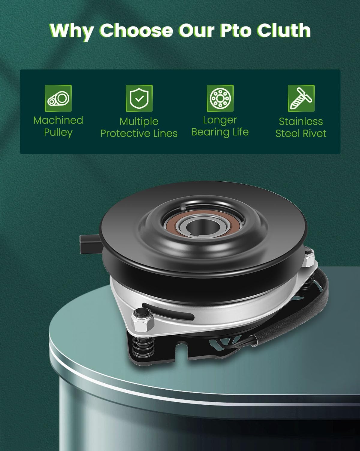 SCITOO MA-GT-EXM3XS Electric Lawnmower, PTO Clutch Fit for Ogura: MA-GT-EXM3XS; for Scag: 461073, 461074, 481633, 48786: for Rotary: 15775