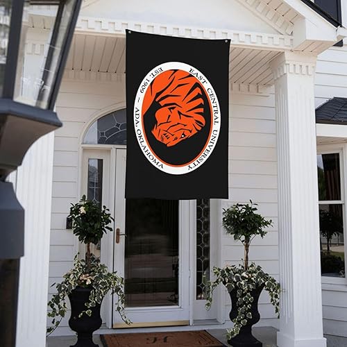 Miniatura 9 de East Central University Logo 3 x 5 pies Bandera decorativa para exteriores, bandera de jardín, bandera individual para exteriores