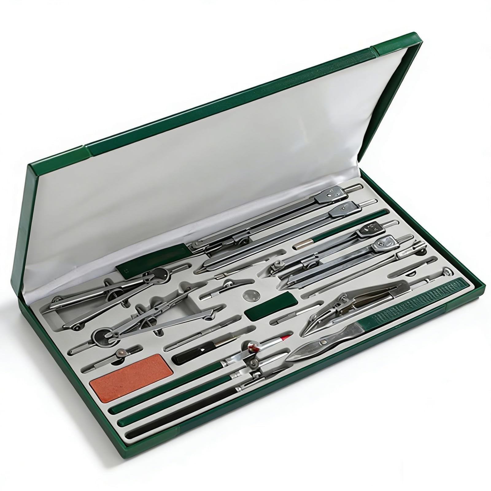 Geometrie-Zirkel-Set, 23-teiliges Zeichenset mit großem Verlängerungsbalken, professionelle Zeichenwerkzeuge for technisches Architekturdesign, for Studenten, Designer, Seeleute, Zeichner