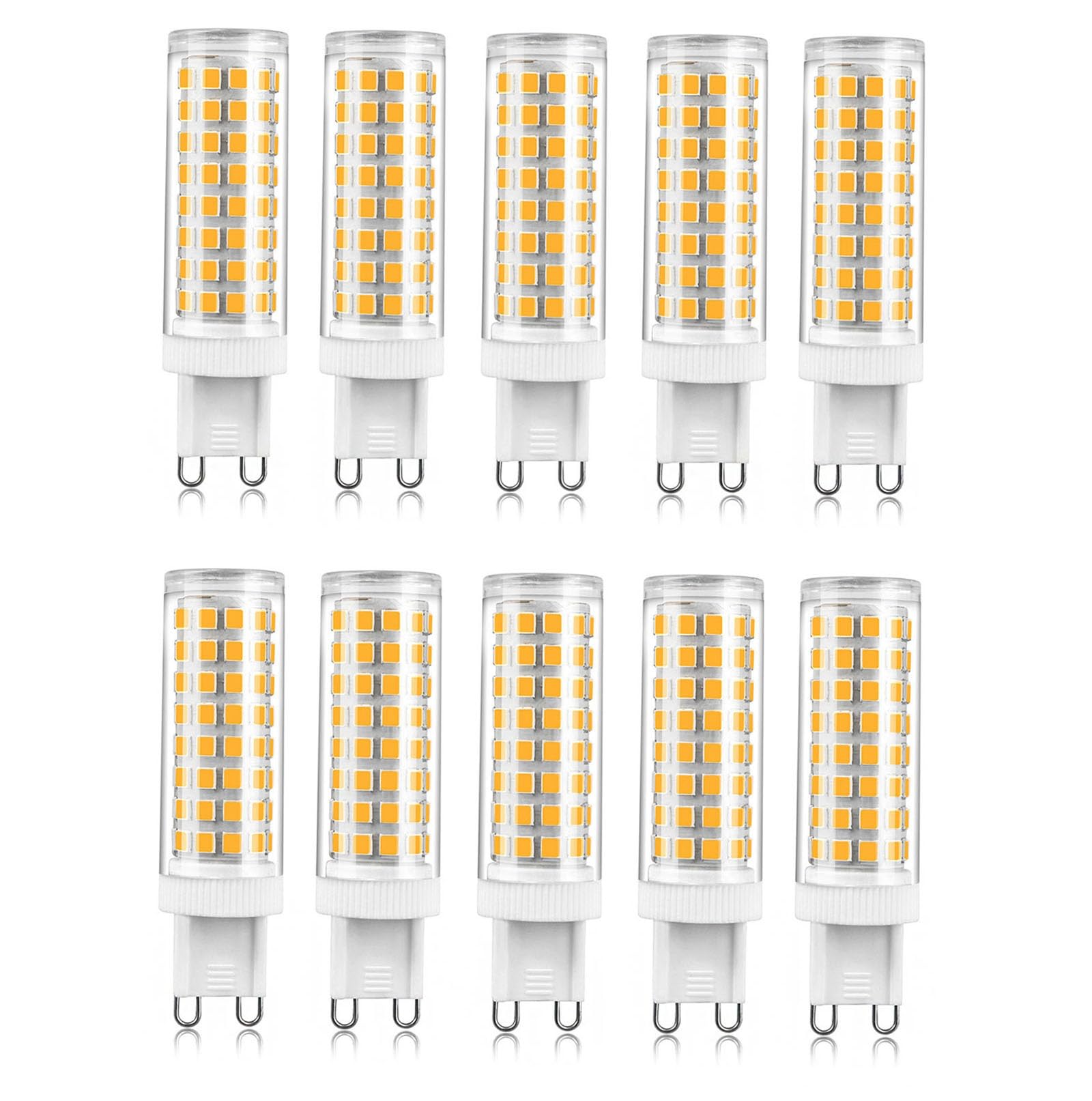 Bombillas Led G9 Luz Calida 10w Equivalente 100w Sin Parpadeo No Regulable Para LáMparas ArañA LáMparas Cristal LáMparas Techo LáMparas Espejo LáMparas Mesa(4000k natural white,G9 10W 10pack)