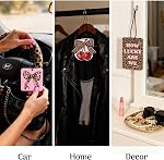 5Pcs Voiture léopard Air Fresheners mignon voiture intérieur Accessoires Suspendre Scents Fresh energy Automotive Room Decor pour les femmes Teen Girls Cadeau