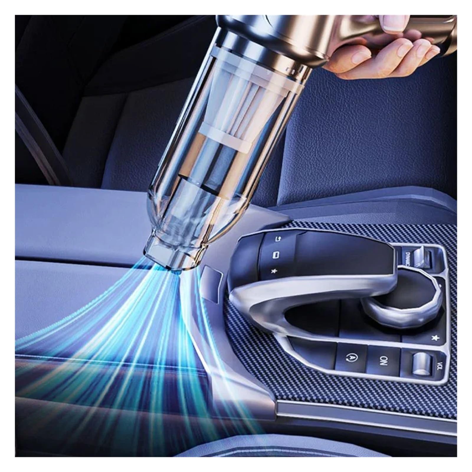Aspiradora De Coche 95000PA Potente Inalámbrico Mini Portátil Recargable For Limpieza del Hogar Escritorio Limpieza Fácil Rápida Diversos Escenarios(Brushless)