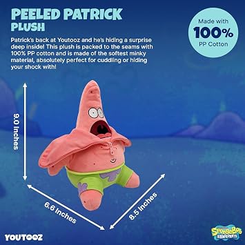Spongebob Squarepants Plush Figure Peeled Patrick 23 cm