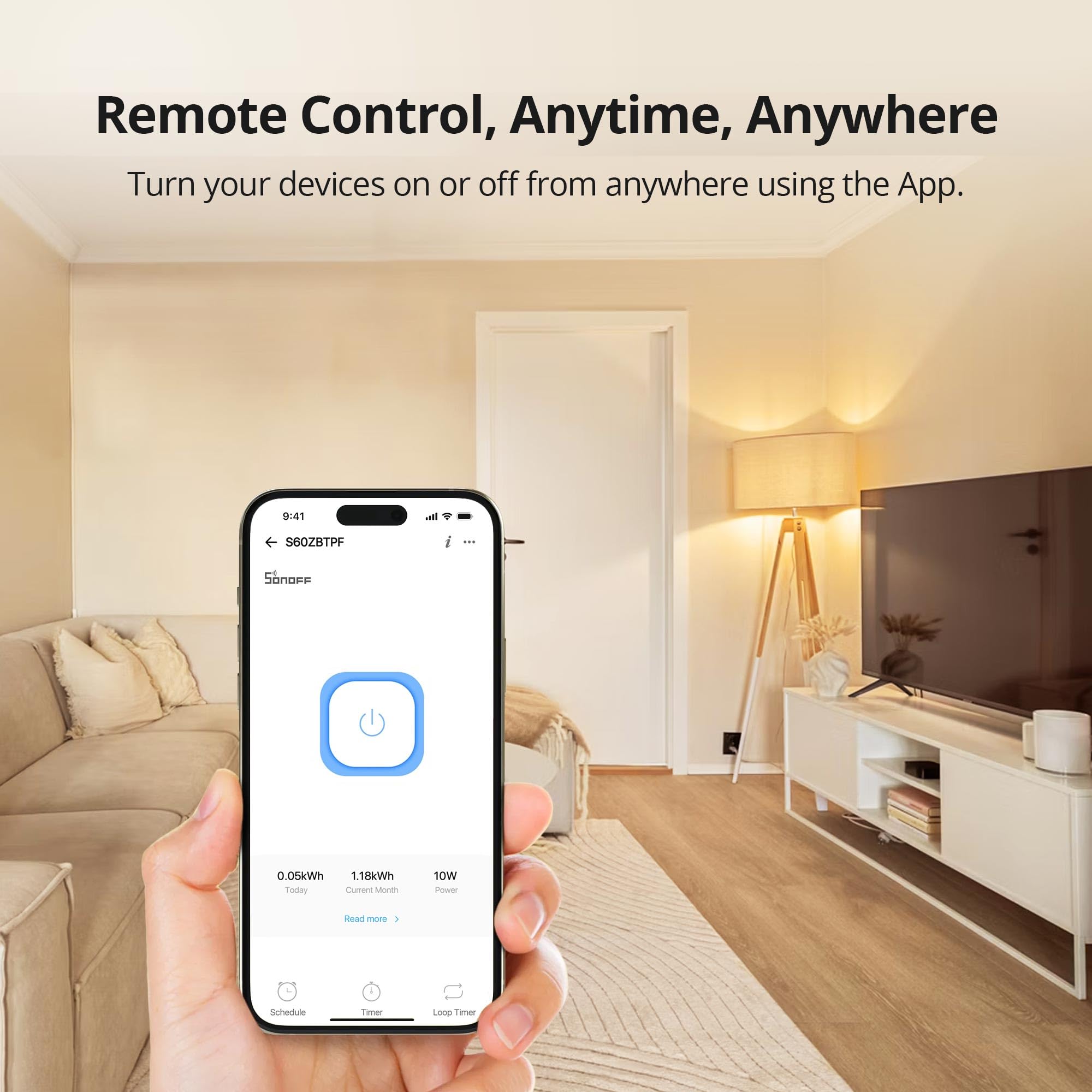SONOFF S60ZBTPF Presa Intelligente Zigbee - Controllo Remoto, Monitoraggio Energetico, Timer, Protezione Sovraccarico, Ripetitore, eWeLink Compatibile-4 Pack