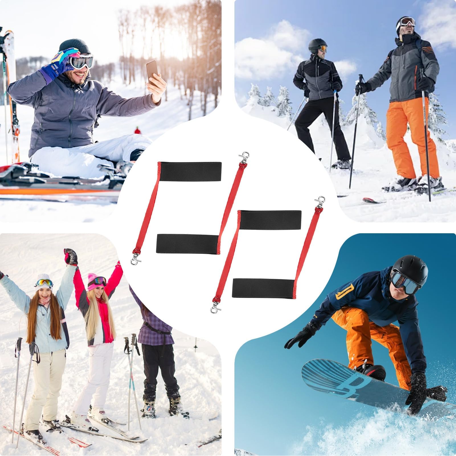 Pasek bezpieczeństwa do rękawic sportowych, paski na nadgarstek do smyczy, snowboardu i akcesoriów do wspinaczki górskiej