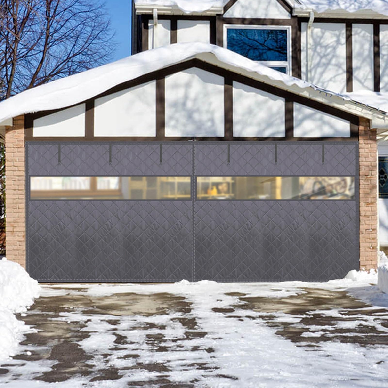 Garage Door Insulation Kit 2 Car for Winter, Magnetic Thermal