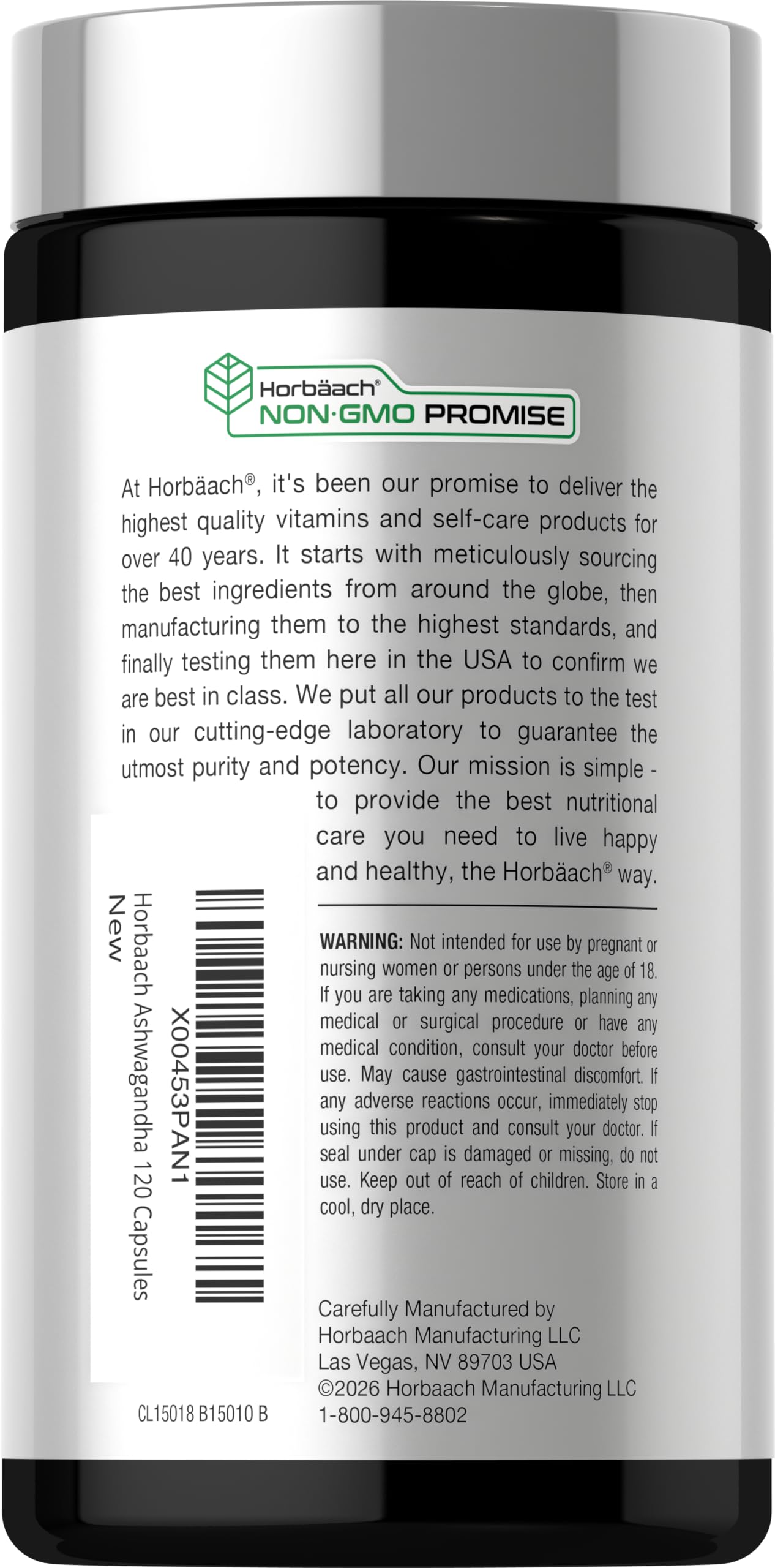 Horbäach Ashwagandha Supplement | Max Strength | 120 Capsules — Amazon image 3