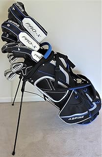 Tall Mens Golf Set Custom Made Clubs for 6'0"- 6'6" Tall Forged Ti Driver, 3 Wood, 3, 4, 5 Hybrids, Irons, Sand Wedge Putter, Stand Bag Reg