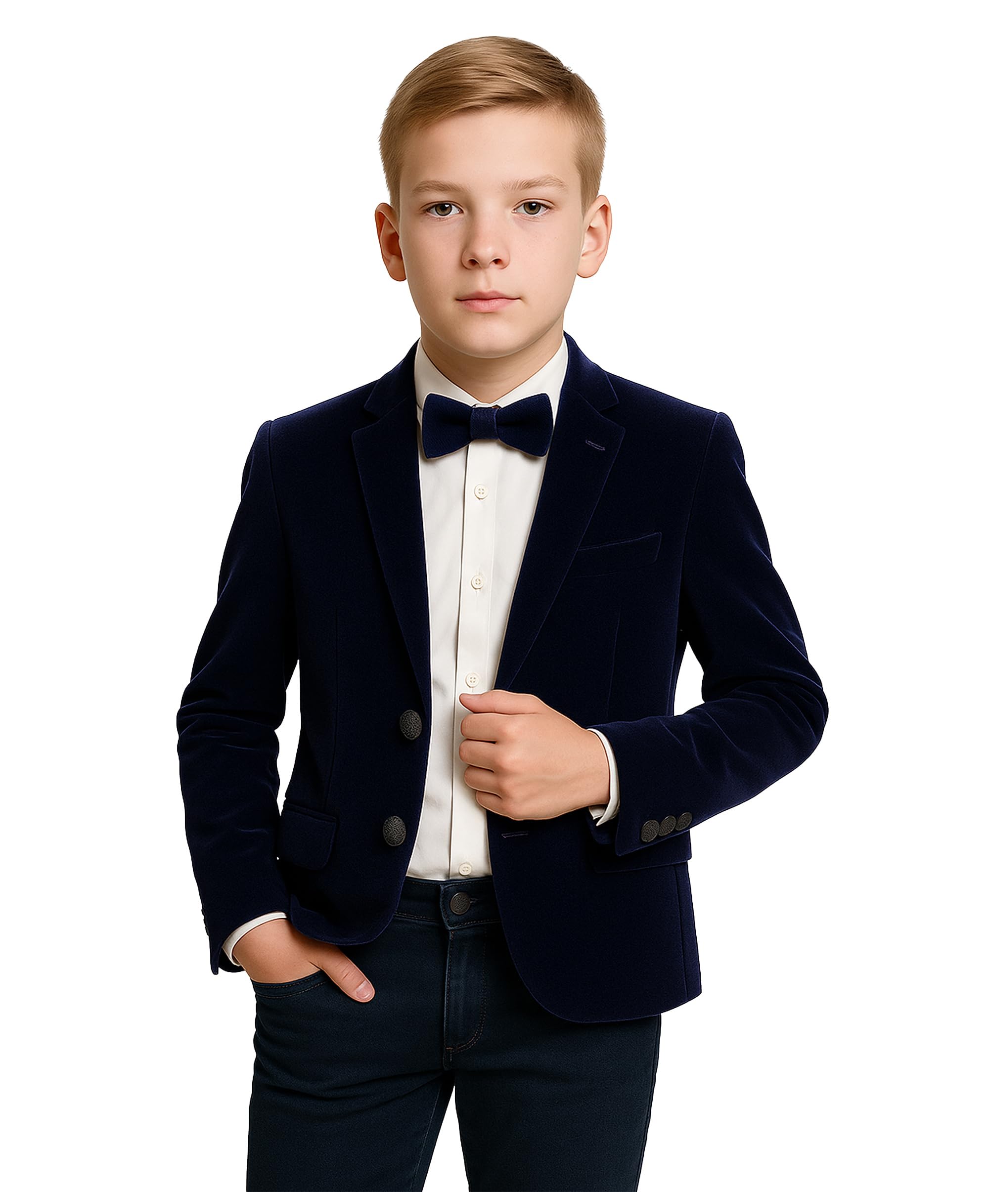 Abito Formale Slim Fit Cavani per Ragazzi, Abito da Paggetto per Matrimonio, Ballo di fine Anno, Comunione, età 1-15 Anni