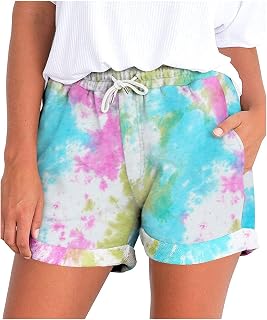 Cenlang Women's Bermuda Shorts Jersey Shorts with Pockets High Waisted Long Shorts for Women Lounge Walking Athletic Yoga