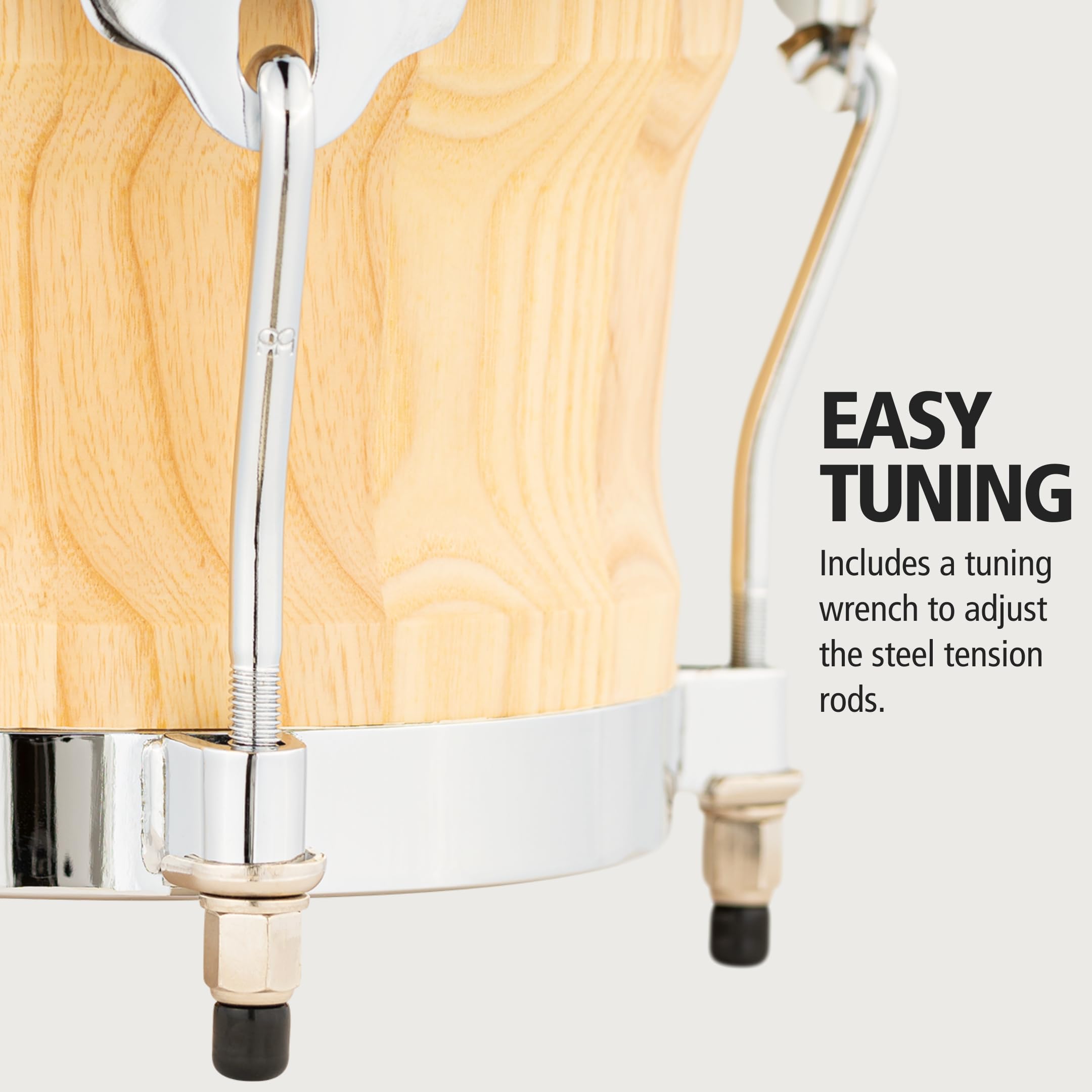 Meinl Percussion CS400AWA-M - Bongo de madera con parche natural