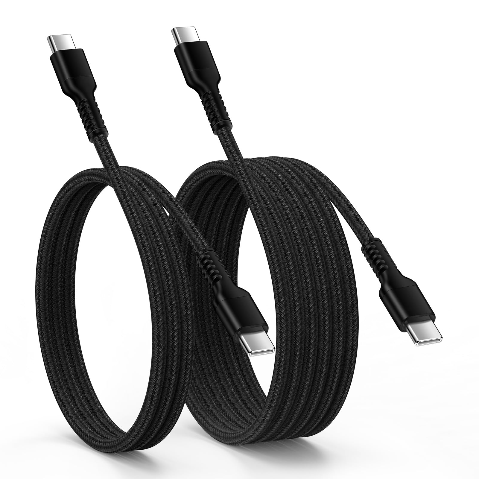 USB C/Type C to Type C Cable [0.9m + 1.8m PD Compatible 30W Rapid Charging] USB for iPhone 17, iPhone 17Pro, iPhone 16/15, Google Pixel 10, iPad Mini 7/6, MacBook, iPad Pro/Air, Galaxy S25/S24