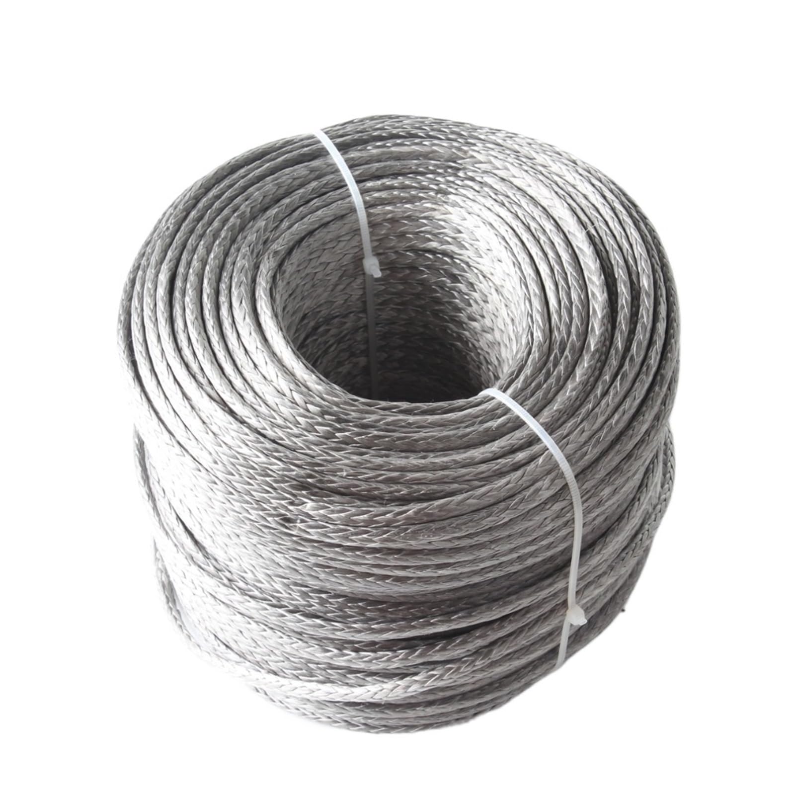 Edede Grijs Winch Rope, 28,000Lbs Synthetic Winch Line Cable Rope 12Mm*100M Uhmwpe Synthetic Winch Rope(Grijs)