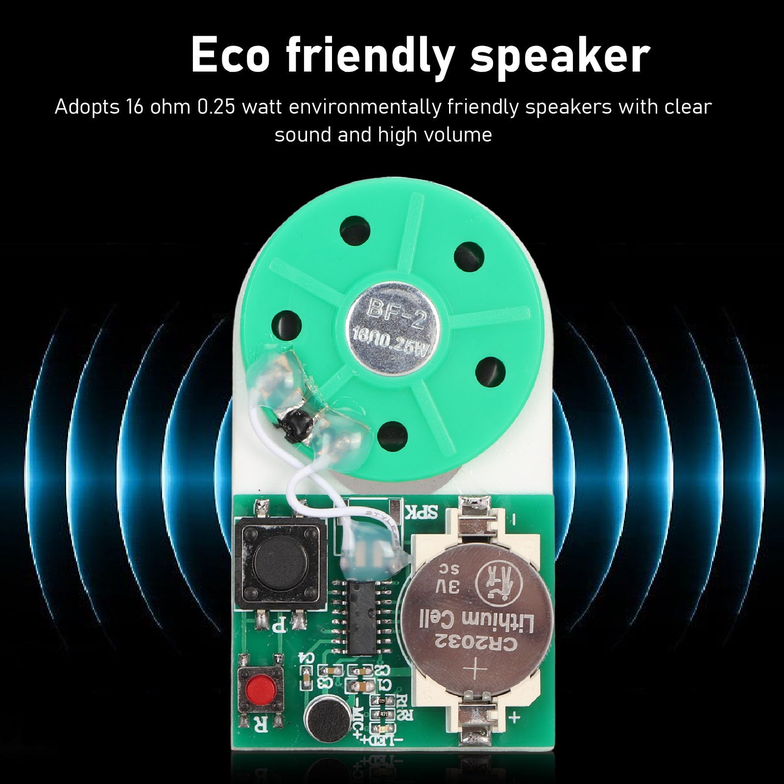 Module De Son, Puce Sonore USB Programmable 1 W Module De Lecture Vocale D' Enregistrement, Module D'enregistrement Vocal Pour DIY Voice Audio Jouets En Peluche Musique (Version Clavier