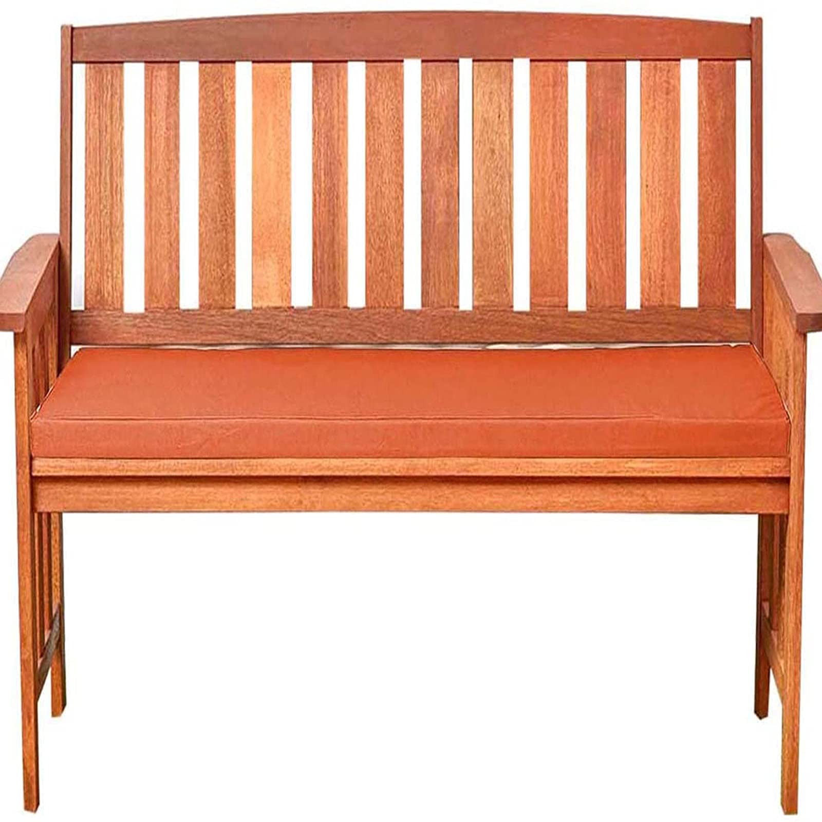 Housse de coussin de banc imperméable orange 140x45 pour jardin