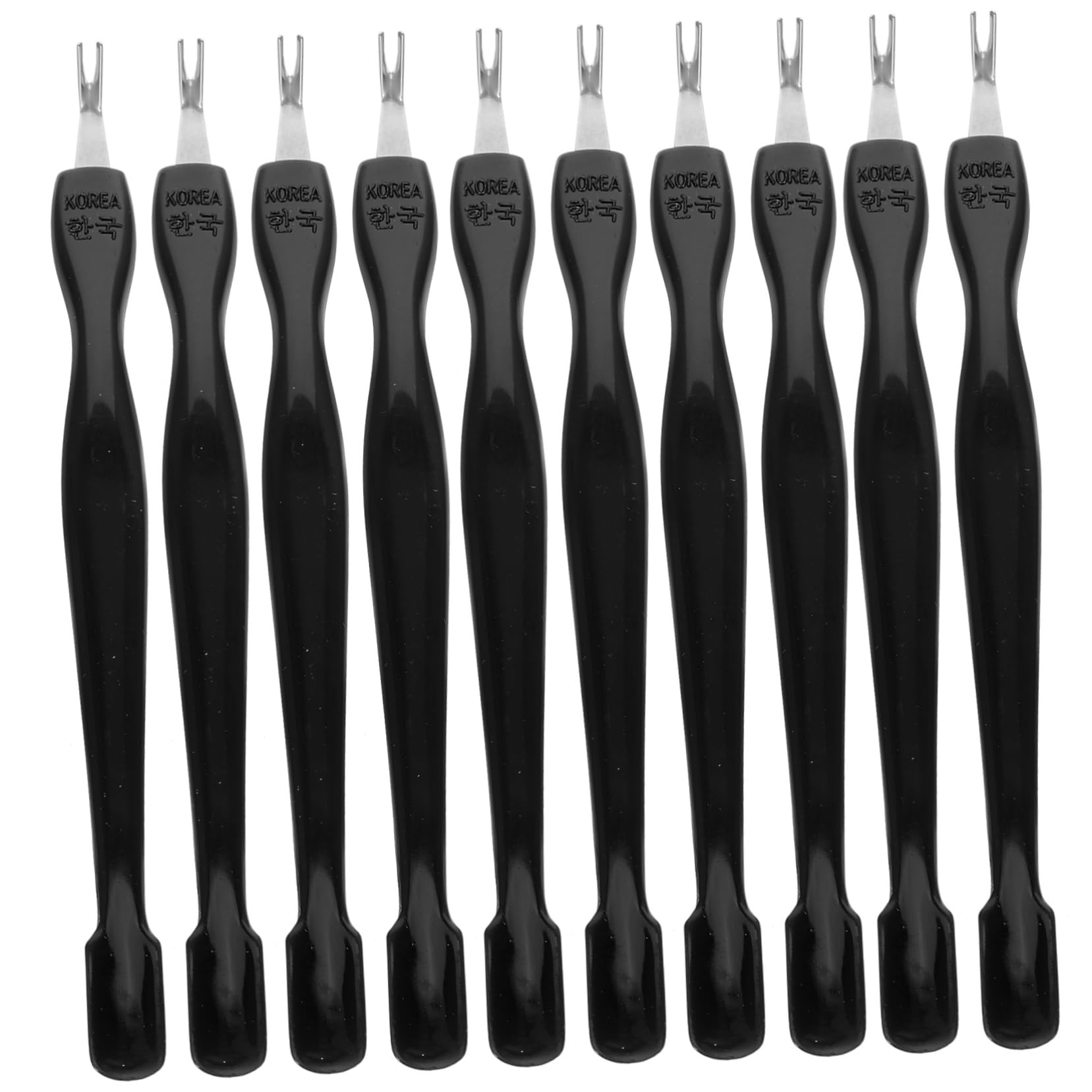 VICASKY Nail Cuticle Fork Push Shovel Kit Pcs Stainless Steel Nail Pusher Tool Manicure Set Ergonomic Handle Easy to Use