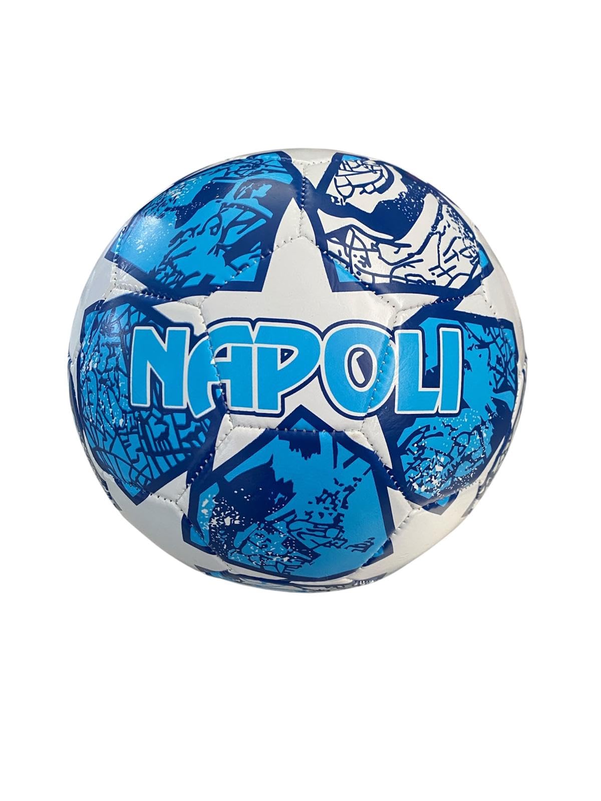 Generico Pallone con i colori del Napoli calcio e scritta Forza Azzurri + una tazza bianca in ceramica con stampa dei colori della tua squadra del cuore partenopeo tifoso regalo