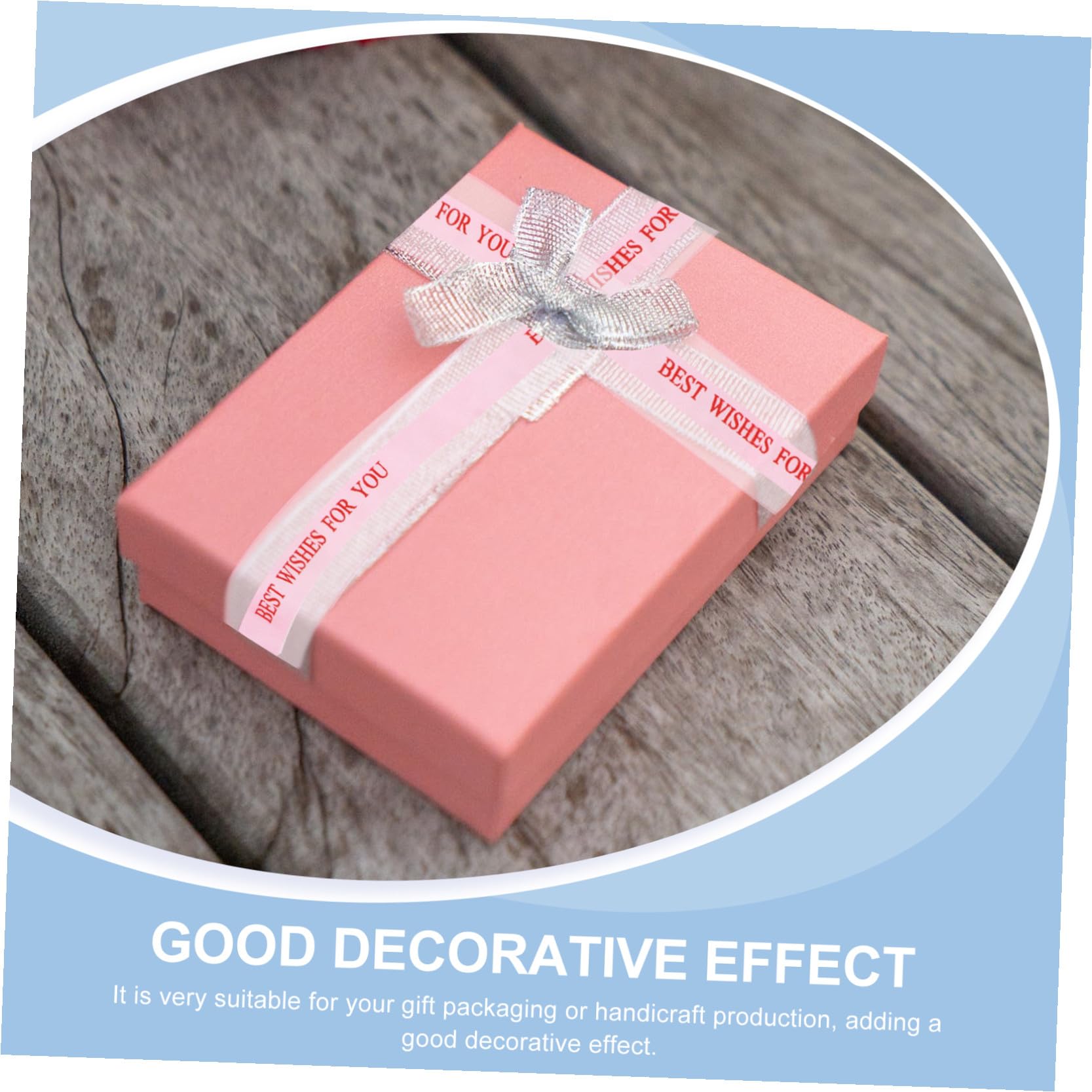 Tofficu 5rollos Cinta Decorativa de Yardas por Cinta Raso para Envolver Regalos Decoración de Tartas Accesorios para Fiestas y Manualidades