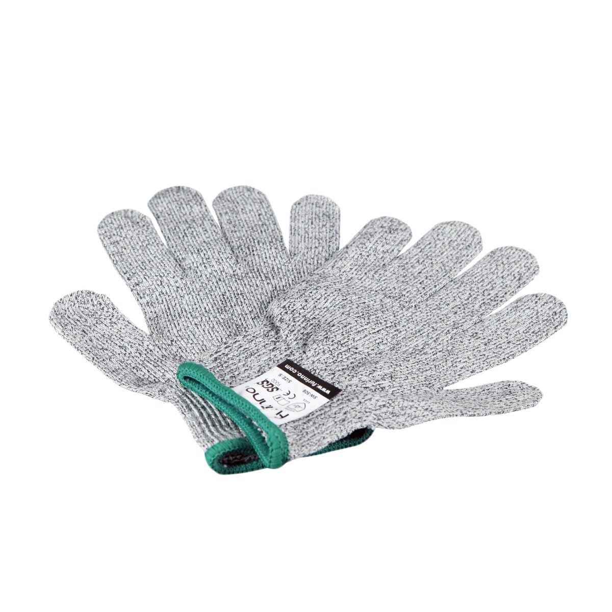 Furinno DaPur FKG508 Gants de protection résistants aux coupures de haute performance Niveau 5 Qualité alimentaire Petit tissu Gris